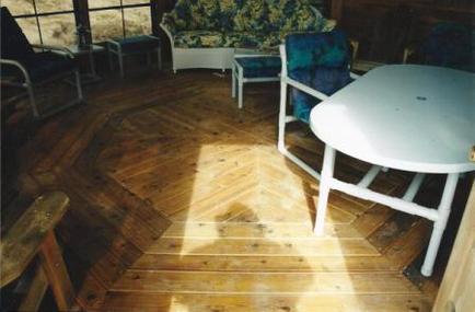 Patterned Pine Plank Floor